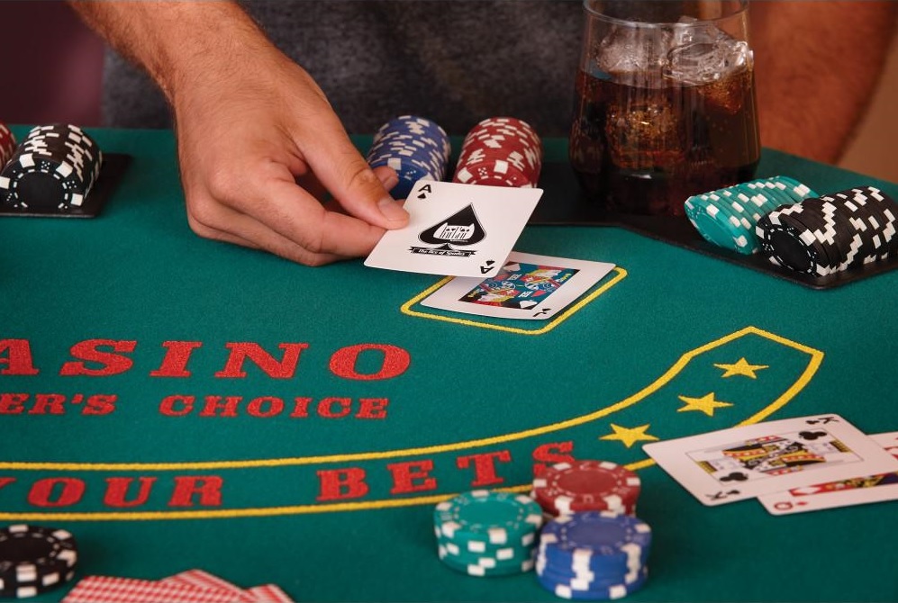 Table de jeu de blackjack